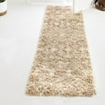 thumbnail image 1 of Unique Loom Moroccan Trellis Shag Collection Area Rug - Meknes (2' x 6' 1" Runner Light Brown/Ivory), 1 of 6