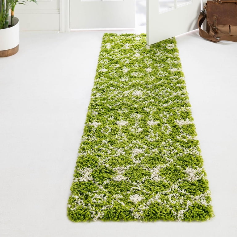 Unique Loom Moroccan Trellis Shag Collection Area Rug - Meknes (2