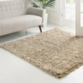 thumbnail image 1 of Unique Loom Moroccan Trellis Shag Collection Area Rug - Meknes (3' 1" Square Light Brown/Ivory), 1 of 6