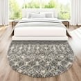 thumbnail image 1 of Unique Loom Moroccan Trellis Shag Collection Area Rug - Meknes (4' 1" x 6' 1" Oval Gray/Ivory), 1 of 6