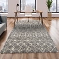 thumbnail image 1 of Unique Loom Moroccan Trellis Shag Collection Area Rug - Meknes (5' 3" x 8' Rectangle Gray/Ivory), 1 of 6
