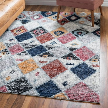 Unique Loom Morocco Collection Area Rug - Coastal (2' 2" x 3' Rectangle Multi/Black)