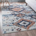 thumbnail image 1 of Unique Loom Morocco Collection Area Rug - Mediterranean (5' 1" x 8' Rectangle Ivory/Light Blue), 1 of 7