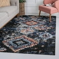 thumbnail image 1 of Unique Loom Morocco Collection Area Rug - Mediterranean (5' x 8' Rectangle Navy Blue/Black), 1 of 7