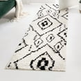 thumbnail image 1 of Unique Loom Morocco Collection Area Rug - Rif (2' 2" x 6' 1" Runner Ivory/Black), 1 of 7
