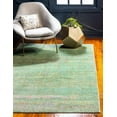 thumbnail image 1 of Unique Loom Muse Austin Rug Green/Beige 6' 1" x 9' Rectangle Abstract Bohemian Perfect For Living Room Bed Room Dining Room Office, 1 of 8