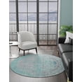 thumbnail image 1 of Unique Loom Austin Collection Area Rug - Muse (6' 1" Round Light Blue/Blue), 1 of 8