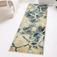 thumbnail image 1 of Unique Loom Mystic Collection Area Rug - Fitz Roy (2' x 6' Runner Navy Blue/Beige), 1 of 7