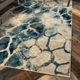 thumbnail image 1 of Unique Loom Mystic Collection Area Rug - Fitz Roy (9' x 12' Rectangle Navy Blue/Beige), 1 of 7