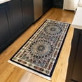 thumbnail image 1 of Unique Loom Narenj Collection Area Rug - Adams (2' 6" x 8' Runner Navy Blue/Beige), 1 of 6