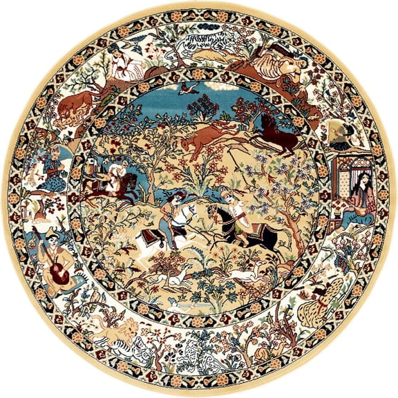 Unique Loom Birmingham Narenj Rug, Tan (5' 0 x 5' 0)