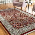 thumbnail image 1 of Unique Loom Narenj Collection Area Rug - Bristol (10' x 13' 1" Rectangle Burgundy/Beige), 1 of 7