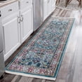 thumbnail image 1 of Unique Loom Narenj Collection Area Rug - Bristol (2' 6" x 8' Runner Blue/Beige), 1 of 7