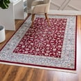 thumbnail image 1 of Unique Loom Narenj Collection Area Rug - Leeds (7' 10" x 10' Rectangle Burgundy/Beige), 1 of 6