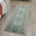 thumbnail image 1 of Unique Loom Narenj Collection Area Rug - Newcastle (3' x 13' 1" Runner Blue/Beige), 1 of 7