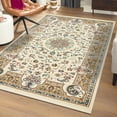 thumbnail image 1 of Unique Loom Narenj Collection Area Rug - Newcastle (5' 1" x 8' Rectangle Ivory/Beige), 1 of 6