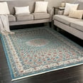 thumbnail image 1 of Unique Loom Narenj Collection Area Rug - Nottingham (5' 1" x 8' Rectangle Blue/Burgundy), 1 of 7
