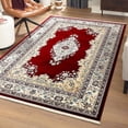 thumbnail image 1 of Unique Loom Narenj Collection Area Rug - Windsor (5' 3" x 8' Rectangle Burgundy/Blue), 1 of 7