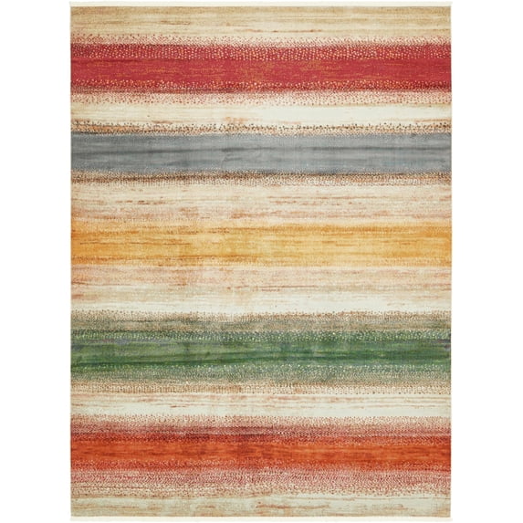 Unique Loom Native Rectangular Distressed Contemporary Area Rugs, Multi-color