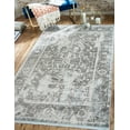 thumbnail image 1 of Unique Loom New Classical Collection Area Rug - Athens (5' 1" x 8' Rectangle Gray/Beige), 1 of 9