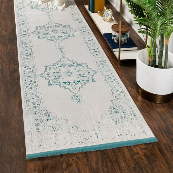 Unique Loom New Classical Collection Area Rug - Attiki (2' 7" x 10' Runner Beige/Gray)