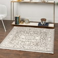 thumbnail image 1 of Unique Loom New Classical Collection Area Rug - Olympia (4' Square Light Gray/Ivory), 1 of 7