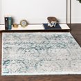 thumbnail image 1 of Unique Loom New Classical Collection Area Rug - Tyche (8' Square Light Blue/Ivory), 1 of 6