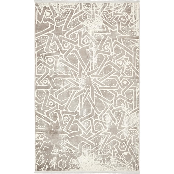 Unique Loom New Classical Rectangular Distressed Traditional Area Rugs, Gray
