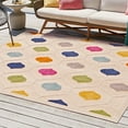 thumbnail image 1 of Unique Loom Aruba Outdoor Collection Area Rug - Noord (7' 10" Square Beige/Ivory), 1 of 7