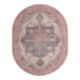 thumbnail image 1 of Unique Loom Nostalgia Collection Area Rug - Ella (7' 10" x 10' Oval Antique Beige/Blue), 1 of 11