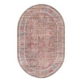 thumbnail image 1 of Unique Loom Nostalgia Collection Area Rug - Euphoria (4' 1" x 6' 1" Oval Rust Red and Brown/Beige), 1 of 12