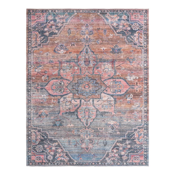 Unique Loom Nostalgia Collection Area Rug - Gem (9' 2" x 12' Rectangle Multi/Beige)