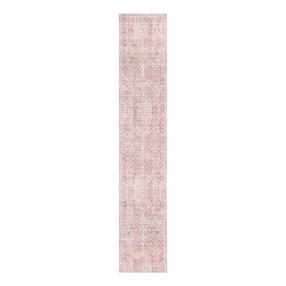 Unique Loom Nostalgia Collection Area Rug - Gossamer (2' 7" x 14' 1" Runner Ivory and Pink/Beige)