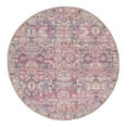 thumbnail image 1 of Unique Loom Nostalgia Collection Area Rug - Katie (4' 1" Round Pink/Blue), 1 of 12