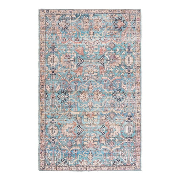Unique Loom Nostalgia Collection Area Rug - Katie (3' 3" x 5' 3" Rectangle Blue/Beige)