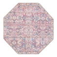 thumbnail image 1 of Unique Loom Nostalgia Collection Area Rug - Katie (5' 3" Octagon Pink/Blue), 1 of 11