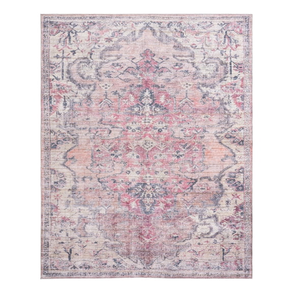 Unique Loom Nostalgia Collection Area Rug - Meknes (10' 6" x 13' 1" Rectangle Beige pink/Ivory)