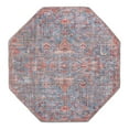 thumbnail image 1 of Unique Loom Nostalgia Collection Area Rug - Olivia (5' 3" Octagon Antique Blue/Ivory), 1 of 12