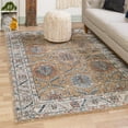 thumbnail image 1 of Unique Loom Nyla Collection Area Rug - Princess (10' x 14' Rectangle Mustard Yellow/Dark Gray), 1 of 7