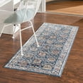 thumbnail image 1 of Unique Loom Nyla Collection Area Rug - Princess (2' x 6' Runner Blue/Dark Gray), 1 of 7