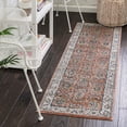 thumbnail image 1 of Unique Loom Nyla Collection Area Rug - Princess (2' x 6' Runner Salmon Pink/Dark Gray), 1 of 6