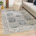 thumbnail image 1 of Unique Loom Nyla Collection Area Rug - Princess (9' x 12' Rectangle Gray/Cream), 1 of 6