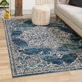 thumbnail image 1 of Unique Loom Nyla Collection Area Rug - Smile (5' 3" x 8' Rectangle Blue/Light Blue), 1 of 7