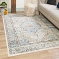 thumbnail image 1 of Unique Loom Nyla Collection Area Rug - Winner (7' 10" x 10' Rectangle Blue/Dark Gray), 1 of 6