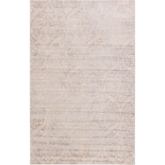 Unique Loom Oak Paris Rug , 5' 1" x 8' 0" ,Gray