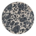 thumbnail image 1 of Unique Loom Oasis Collection Area Rug - Breeze (4' Round Gray/Ivory), 1 of 9