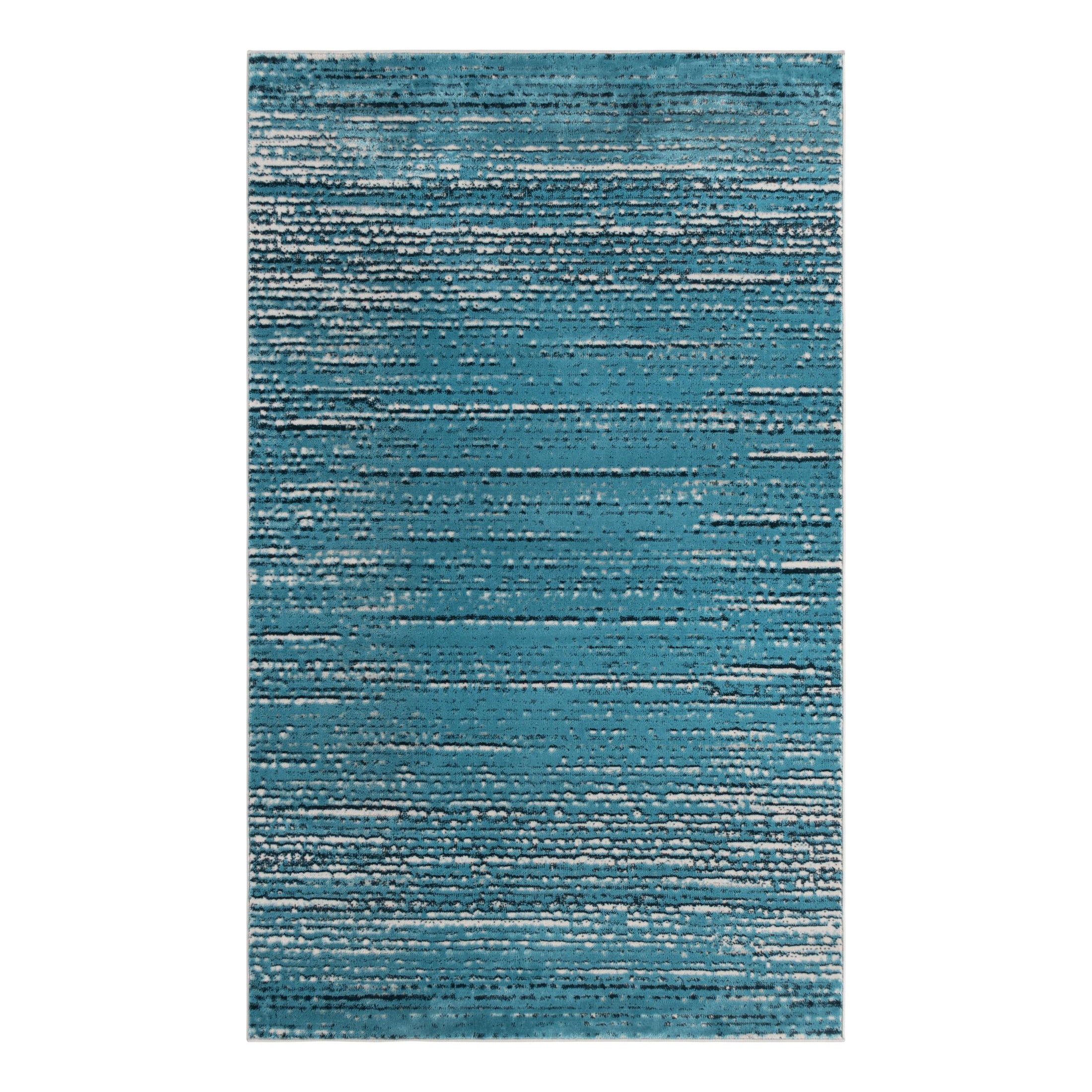 Unique Loom Oasis Collection Area Rug - 7'1" Round Gray & Ivory Abstract Pattern (Machine Made)