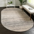 thumbnail image 1 of Unique Loom Oasis Collection Area Rug - Calm (8' x 10' Oval Cream/Ivory), 1 of 7