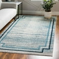 thumbnail image 1 of Unique Loom Oasis Collection Area Rug - Fountain (9' x 12' Rectangle Blue/Ivory), 1 of 6