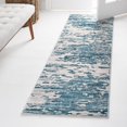 thumbnail image 1 of Unique Loom Oasis Collection Area Rug - Water (2' x 6' Runner Blue/Navy Blue), 1 of 6